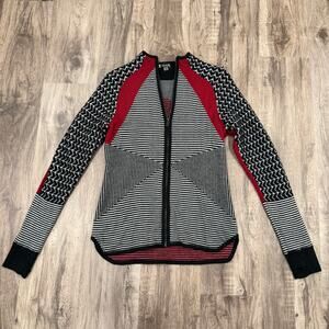 Smartwool Merino Wool Full-Zip Sweater - Women's M Red/Black